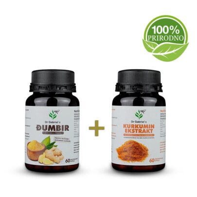 Set Kurkumin sa ekstraktom crnog bibera i Đumbir protiv alergija