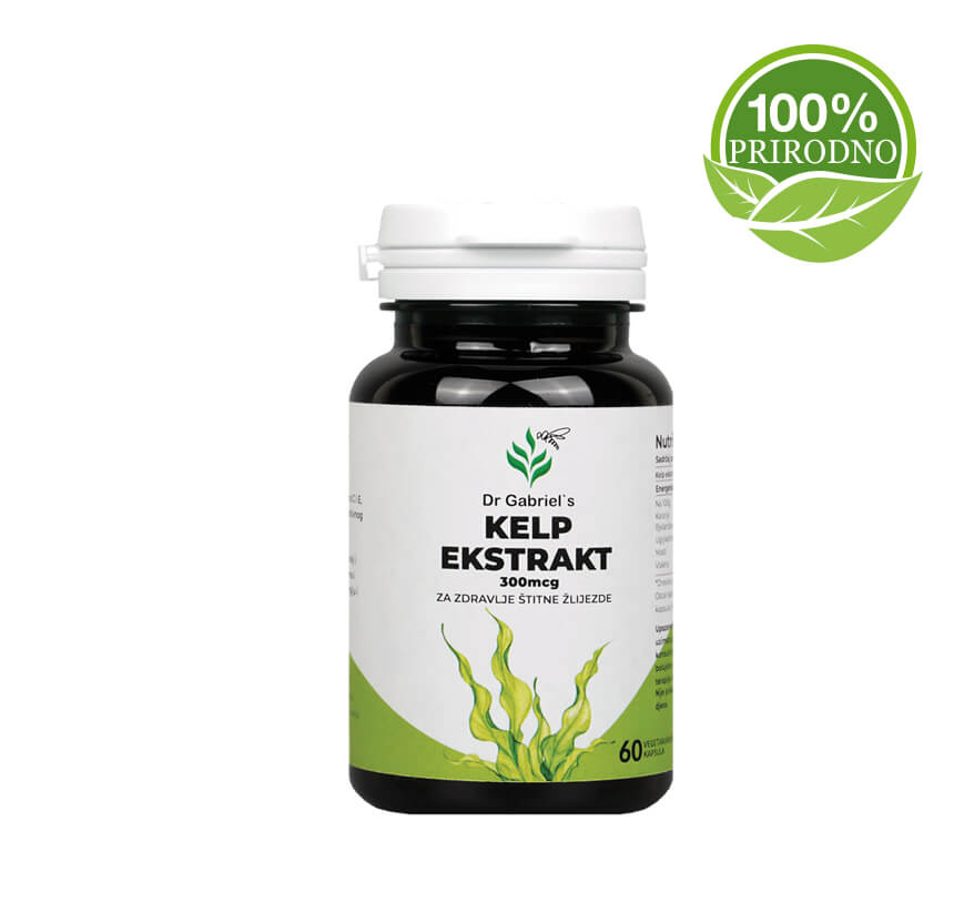 Dr Gabriel’s Kelp Ekstrakt Kapsule za zdravlje štitne žlijezde 60 kom