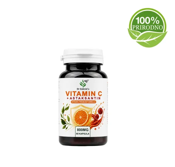 Vitamin C i Astaksantin Vitamin C + Astaksantin – snažna kombinacija antioksidansa u jednoj kapsuli